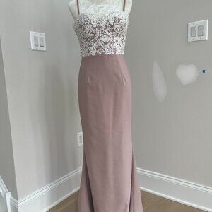 PORTIA & SCARLETT Dusty Rose Formal Gown